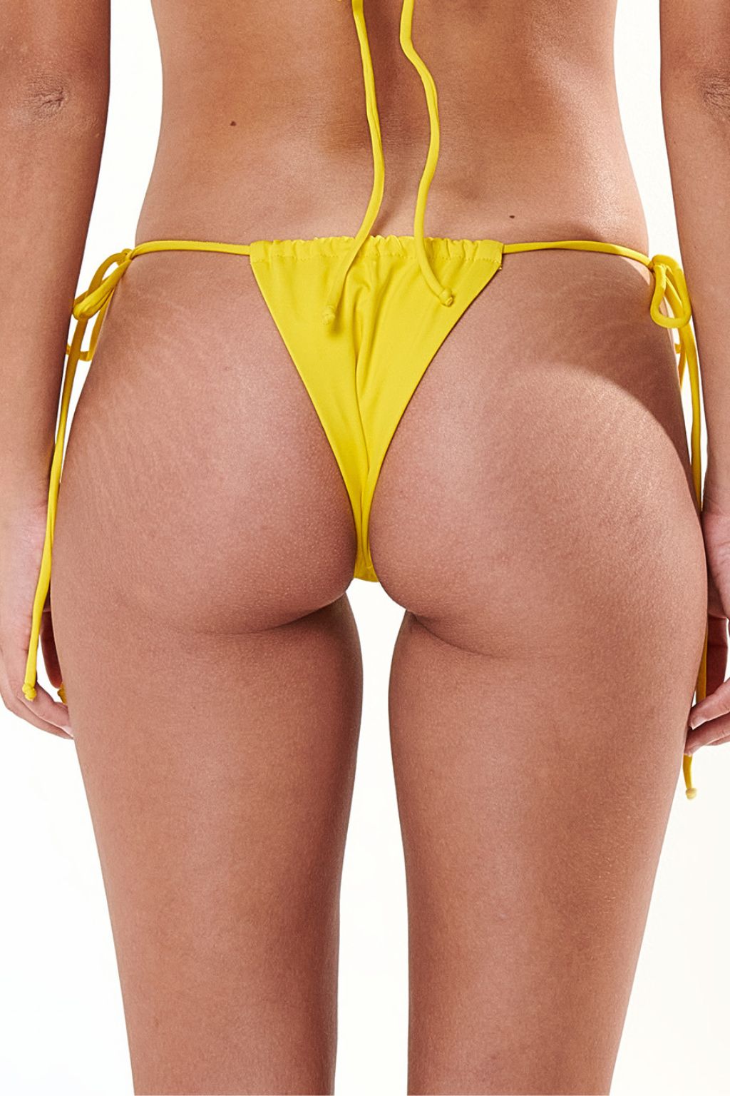 Calcinha de Biquíni Cortininha Amarelo Sun