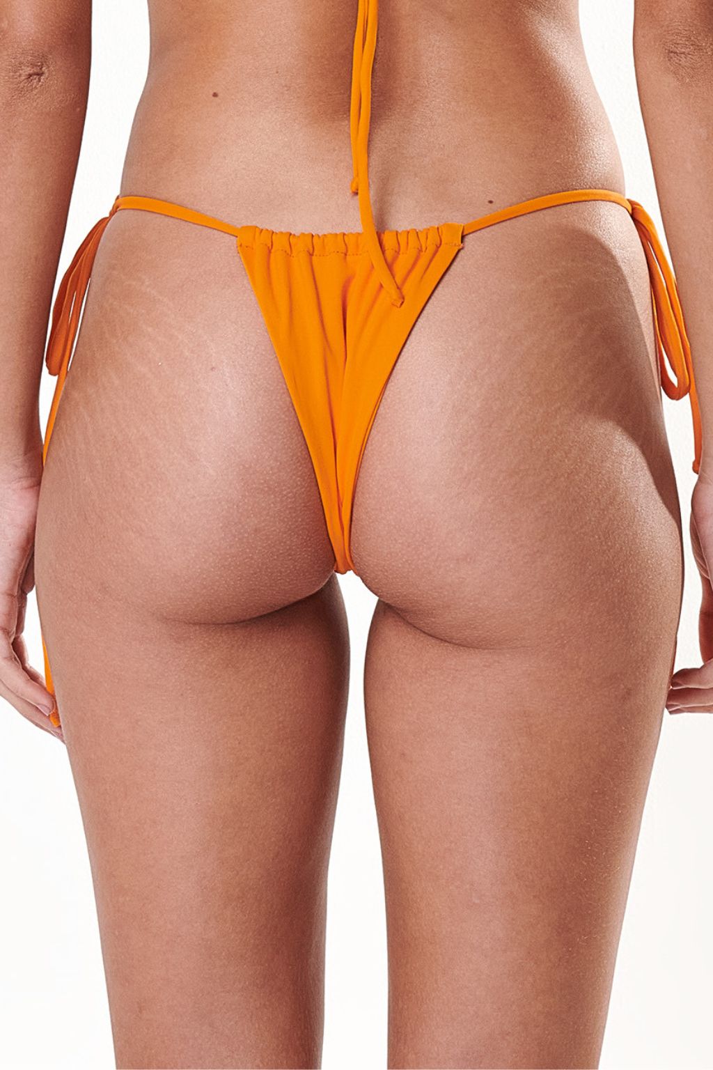 Calcinha de Biquíni Cortininha Laranja Ouro