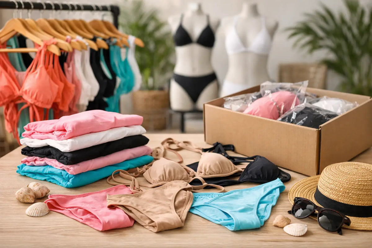 Atacado de moda praia básica para vender mais