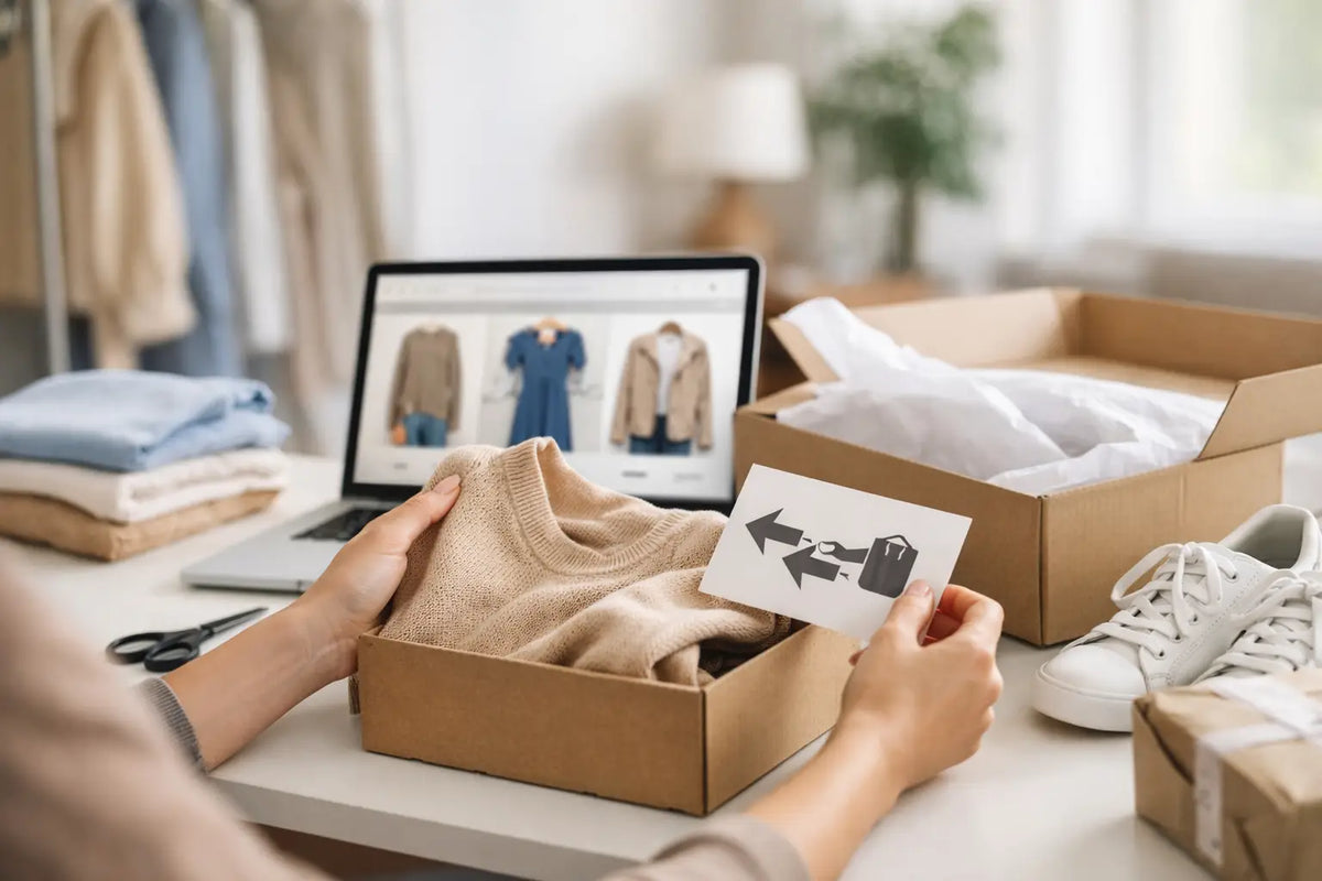 Guia de troca em moda online sem complicação