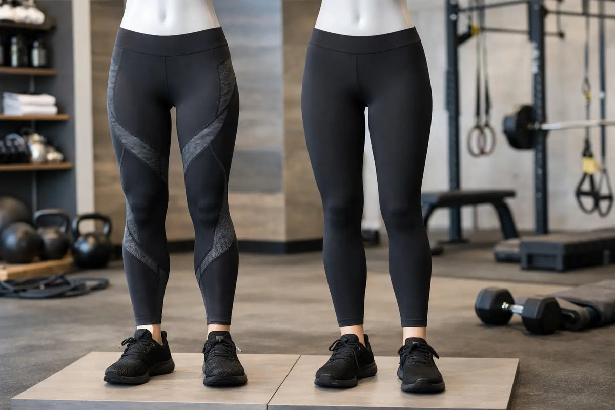 Legging de compressão vs básica para treino