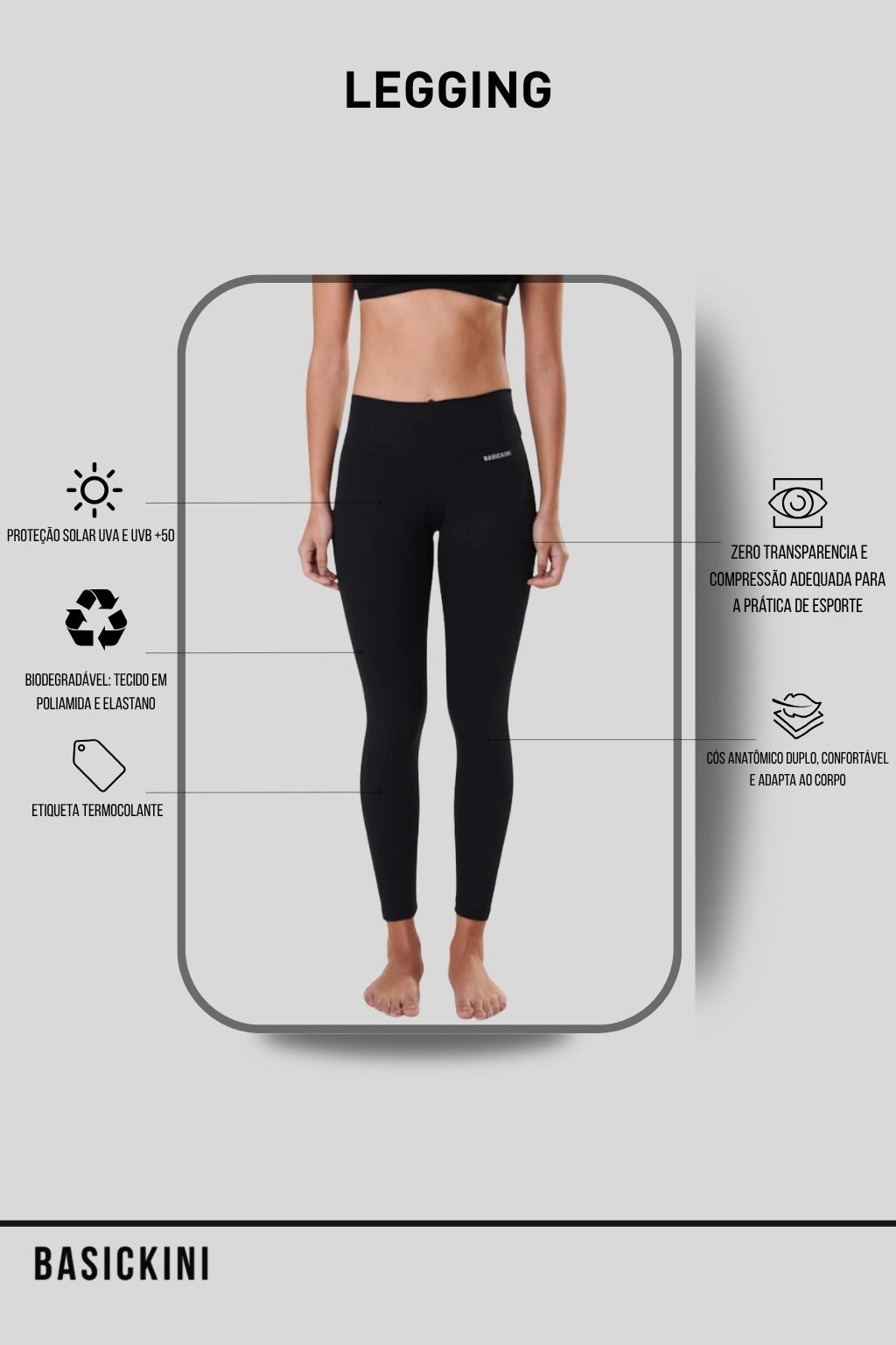 Calça Legging Basickini