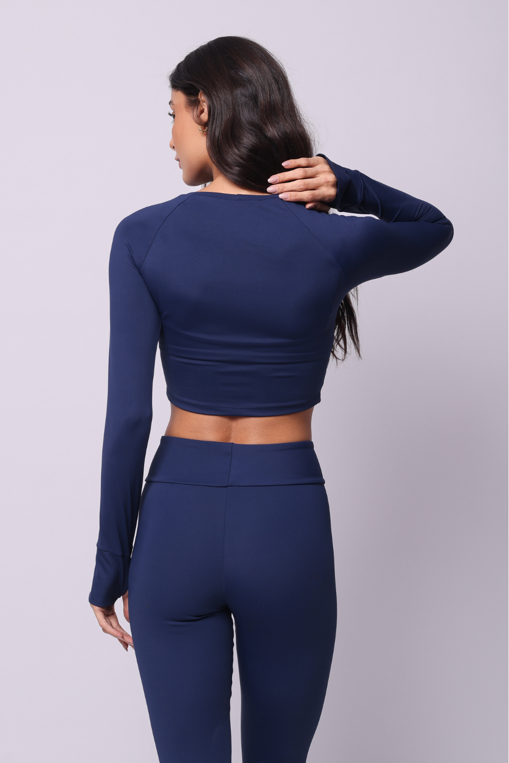 Blusa Manga Longa Basickini Azul Marinho