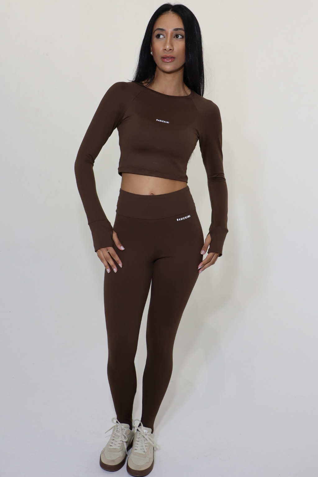 Blusa Manga Longa + Calça Legging Basickini
