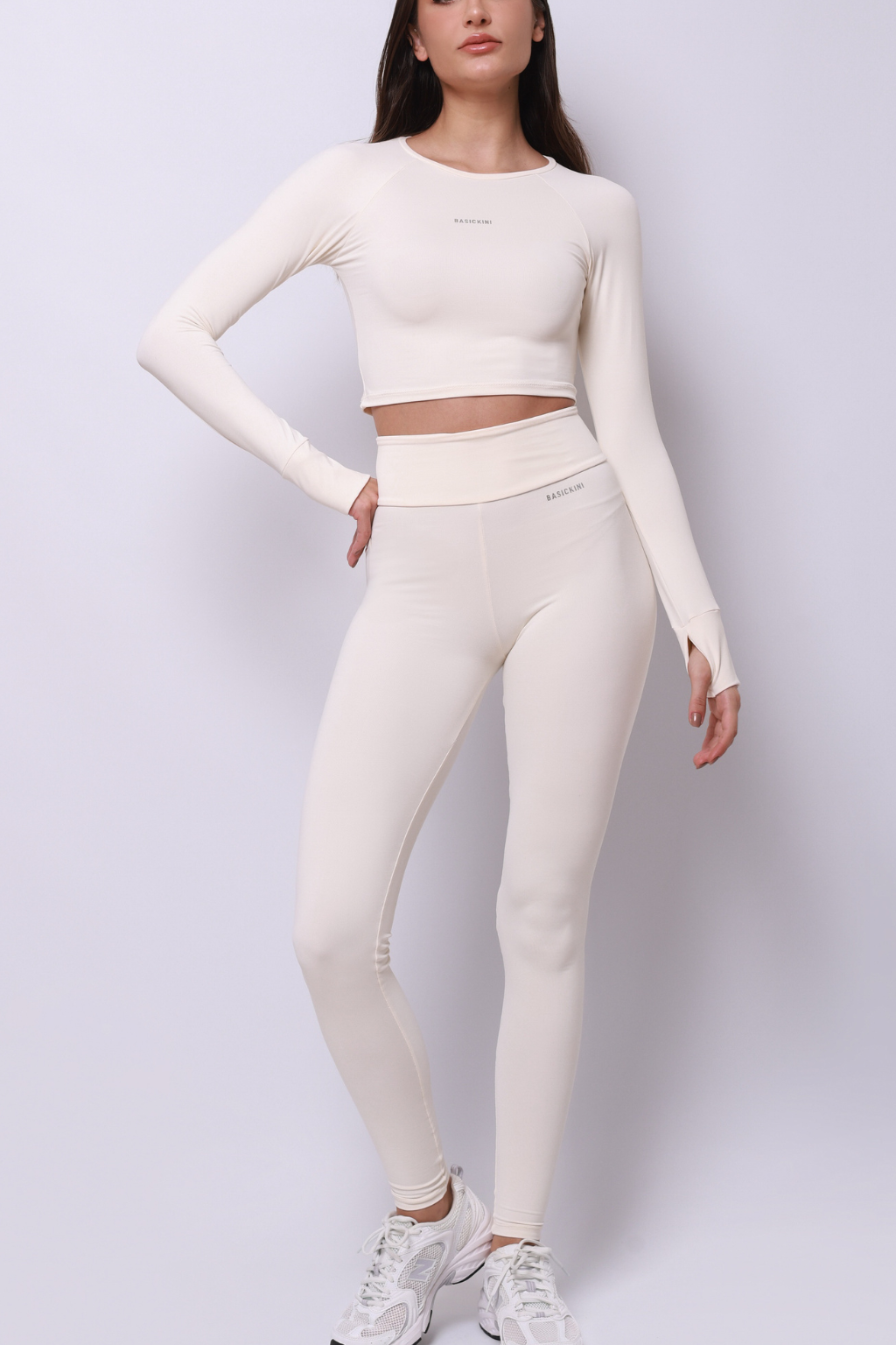 Blusa Manga Longa + Calça Legging Basickini